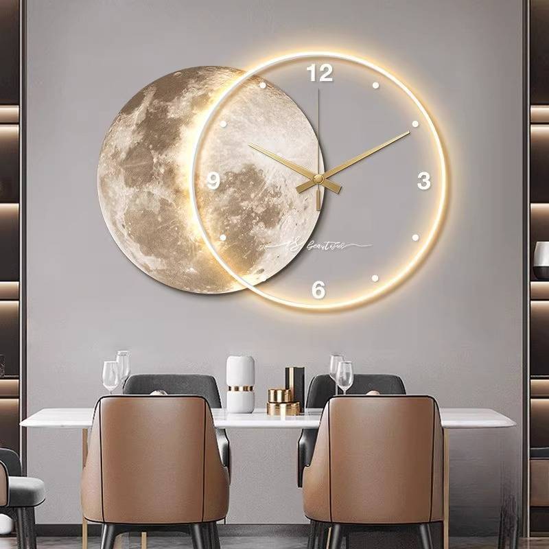 Interior Design Vintage Modern - Zegar ścienny w stylu vintage, luksusowy,