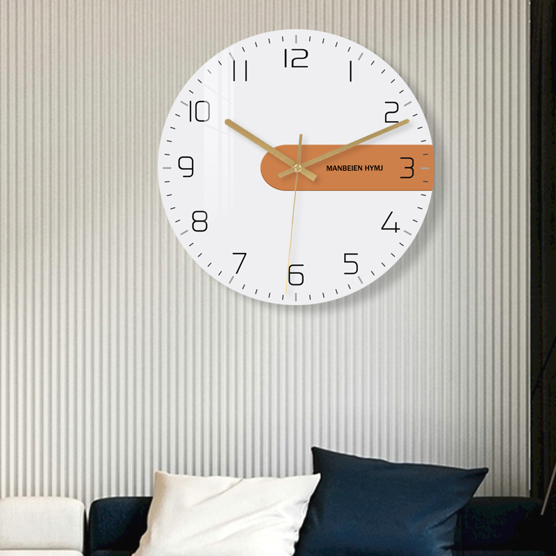 Interior Design Vintage Modern - Nowoczesne wnętrze salonu Koreańskie zegary ścienne