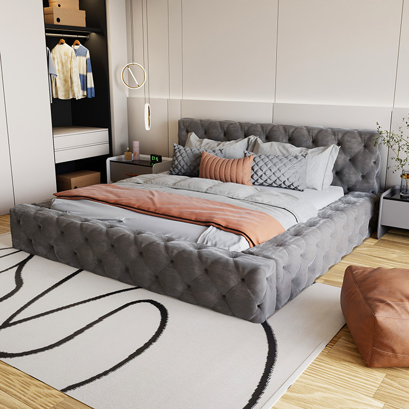 Interior Design Vintage Modern - Łóżko Akcent Luksusowe Nordyckie Wygodne Kreatywne