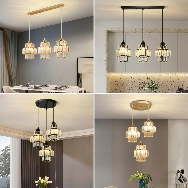 Interior Design Kitchen Modern - Nordycki Designerski Estetyczny Kryształowy Żyrandol Restauracja