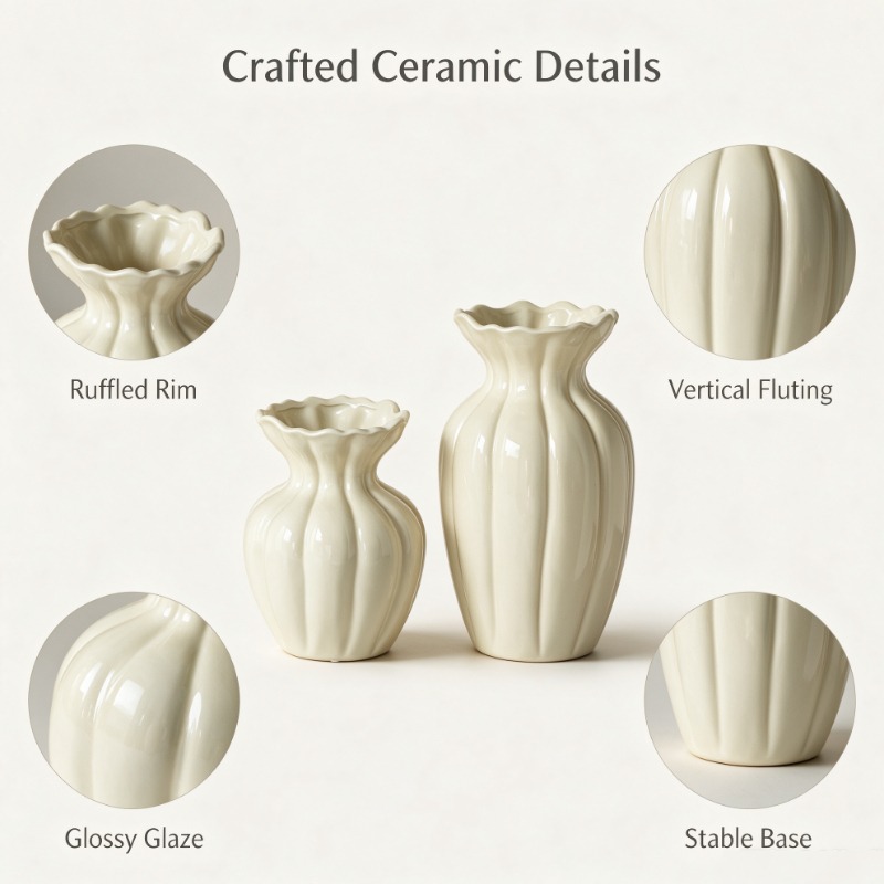 Francuski retro wazon ceramicz – Interior Design Vintage Modern recenzja i cena