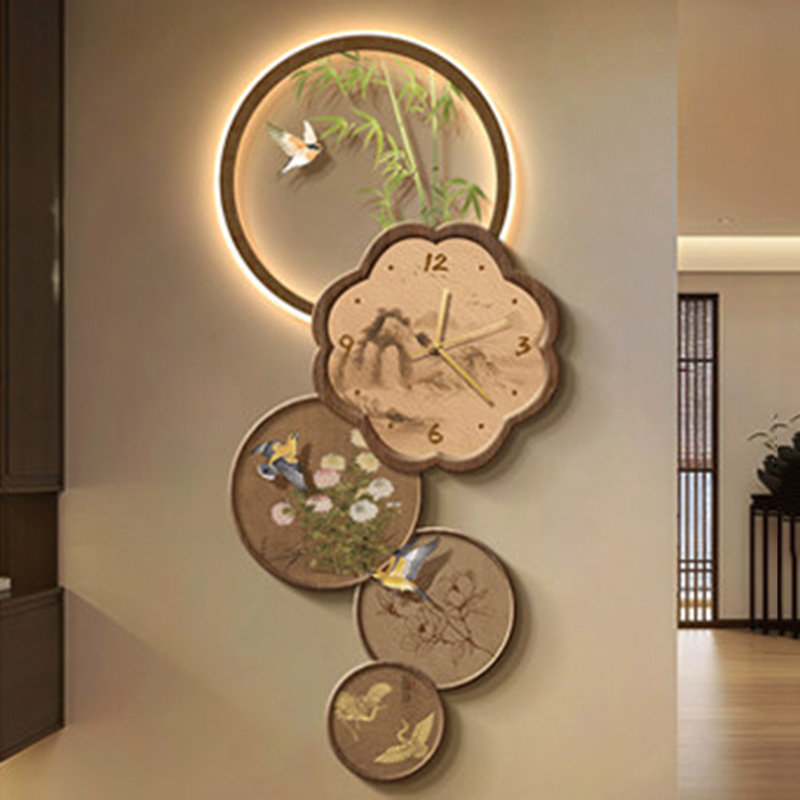 Zegar ścienny w stylu chińskim – Interior Design Vintage Modern recenzja i cena