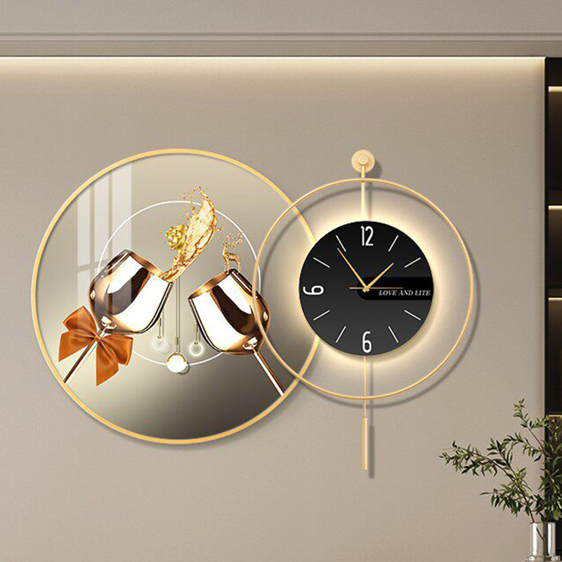 Zegar ścienny LED Art Mural Lu – Interior Design Vintage Modern recenzja i cena