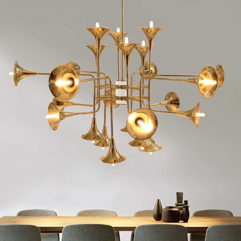 Nordycka lampa wisząca trąbka  – Interior Design Kitchen Modern recenzja i cena