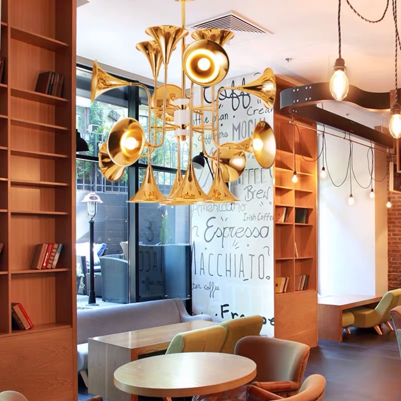 Nordycka lampa wisząca trąbka  – Interior Design Kitchen Modern recenzja i cena